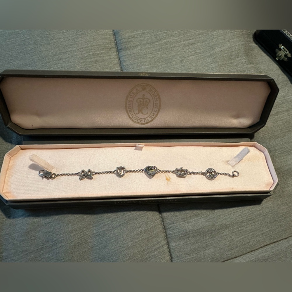Vintage Juicy Couture Silver Charm Bracelet